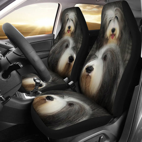 Bearded Collie Dog Print Car Seat Covers-Free Shipping