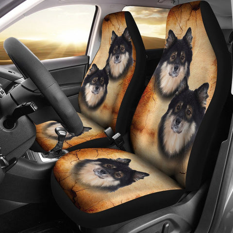 Cute Finnish Lapphund Print Car Seat Covers-Free Shipping