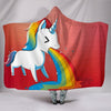 Rainbow Unicorn Print Hooded Blanket-Free Shipping