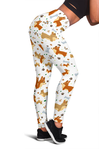 Cute Corgi Dogs Leggings for Corgis Lovers