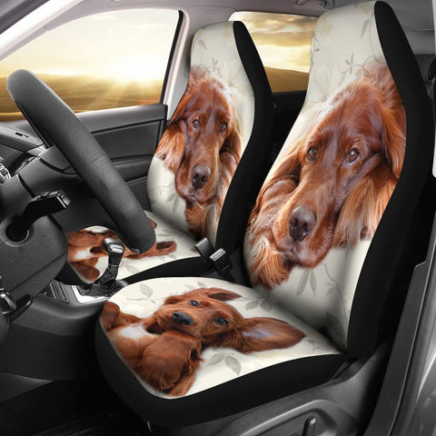 Cute Irish Setter Print Car Seat Covers-Free Shipping