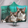 American Wirehair Cat Print Hooded Blanket-Free Shipping