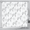 Great Dane With Paws Patterns Print Shower Curtain-Free Shipping