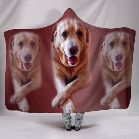 Labrador Dog Print Hooded Blanket-Free Shipping