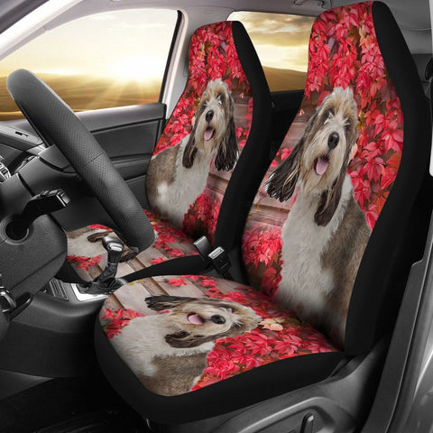 Cute Petit Basset Griffon Vendeen Print Car Seat Covers-Free Shipping