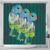 Parrotlets Parrot Print Shower Curtains-Free Shipping
