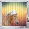 Haflinger Horse Print Shower Curtain-Free Shipping