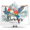 Parrots Summer Paradise Hooded Blanket