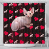Sphynx Cat Print Shower Curtain-Free Shipping