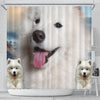 Samoyed Dog Print Shower Curtains-Free Shipping