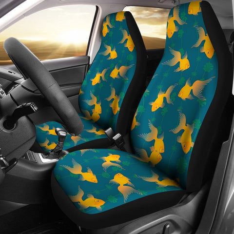 Gold Fish Pattern Print Car Seat Covers-Free Shipping