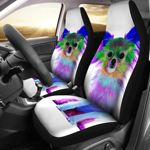 Colorful Chihuahua Dog Print Car Seat Covers-Free Shipping