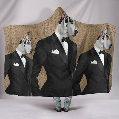 Amazing Great Dane Dog Print Hooded Blanket-Free Shipping