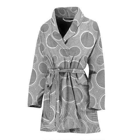 Circle Patterns Print Women's Bath Robe-Free Shipping