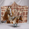 American Paint Horse Print Hooded Blanket-Free Shipping