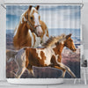 Amazing American Paint Horse Print Shower Curtains-Free Shipping