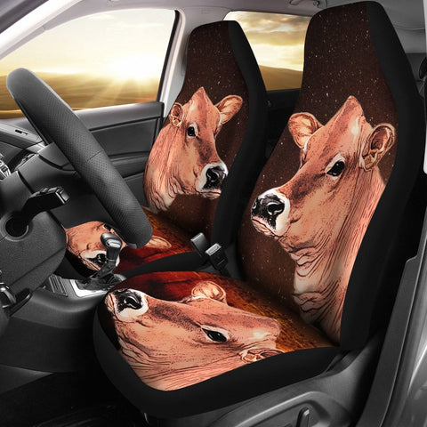 Cute Jersey Cattle (Cow) Print Car Seat Cover-Free Shipping