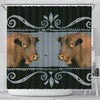 Amazing Senepol Cattle (Cow) Print Shower Curtain-Free Shipping