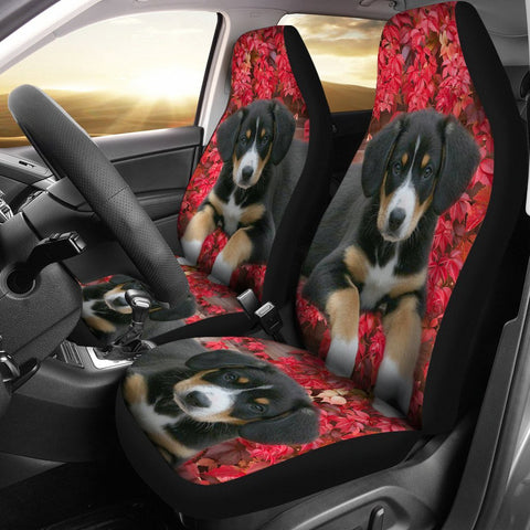 Entlebucher Mountain Dog On Pink Print Car Seat Covers-Free Shipping