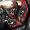 Entlebucher Mountain Dog On Pink Print Car Seat Covers-Free Shipping