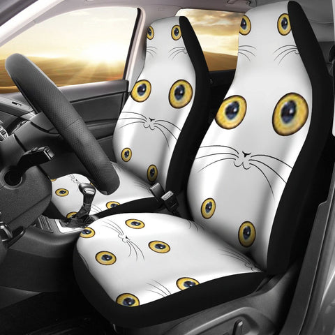 Cute Cat Eyes Print Car Seat Covers-Free Shipping
