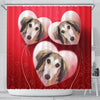 Saluki Dog Print Shower Curtain-Free Shipping