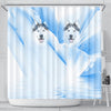 Siberian Husky Print Shower Curtain-Free Shipping