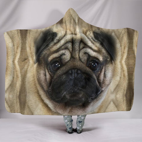 Amazing Pug Dog Print Hooded Blanket-Free Shipping