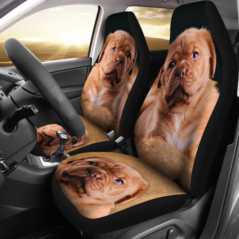 Cute Bordeaux Mastiff Print Car Seat Covers-Free Shipping