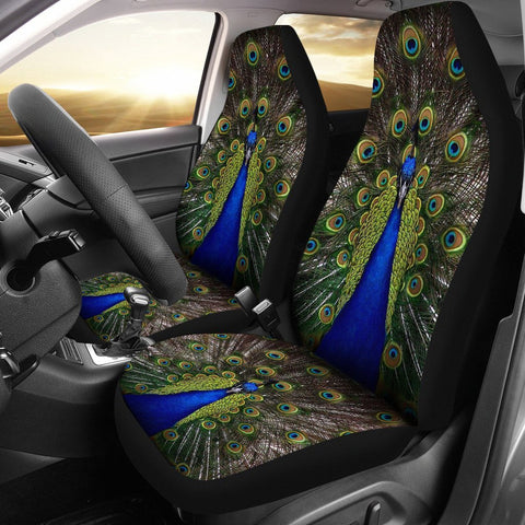 Beautiful Peacock Bird Print Car Seat Covers-Free Shipping