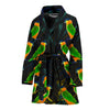 Caique Parrot Print Women's Bath Robe-Free Shipping