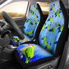 Monk Parakeet (Quaker) Parrot Print Car Seat Covers-Free Shipping