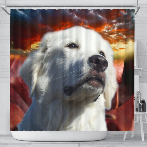 Great Pyrenees Print Shower Curtains-Free Shipping