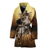 Siberian cat Print Women's Bath Robe-Free Shipping