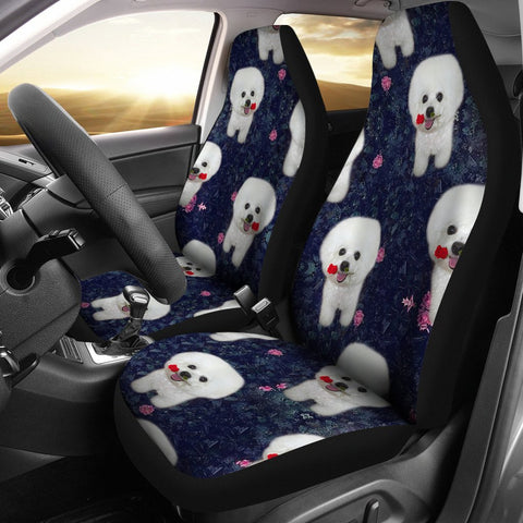 Bichon Frise Patterns Print Car Seat Covers-Free Shipping