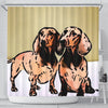 Amazing Dachshund Dog Print Shower Curtain-Free Shipping