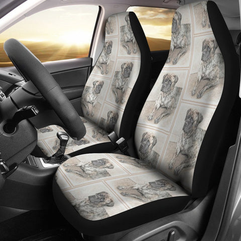 English Mastiff Dog Print Car Seat Covers-Free Shipping