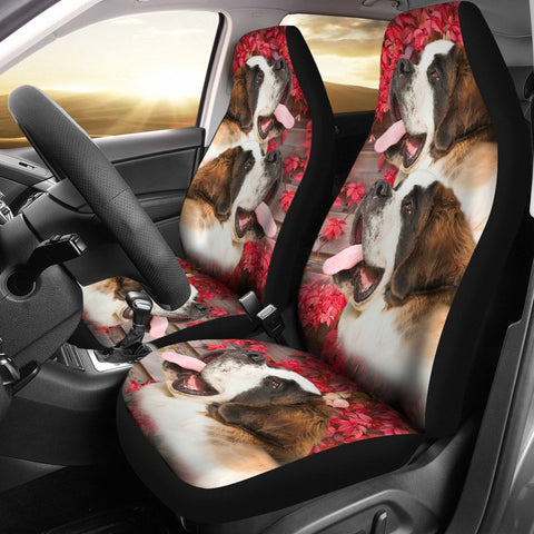 Amazing Saint Bernard Dog Print Car Seat Covers-Free Shipping