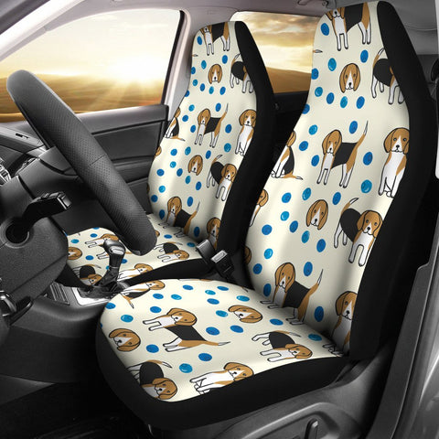 Cute Beagle Patterns Print Car Seat Covers-Free Shipping