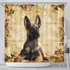 Cute Malinois Dog Print Shower Curtains-Free Shipping