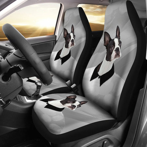 Amazing Boston Terrier Print Car Seat Covers-Free Shipping