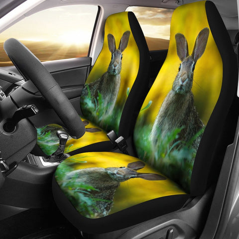 Rabbit Nature Art Print Car Seat Covers-Free Shipping