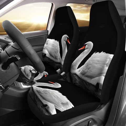 Beautiful Swan Bird Print Car Seat Covers-Free Shipping