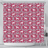 Irish Setter Dog Pattern Print Shower Curtains-Free Shipping