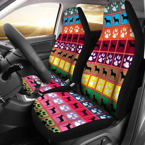 Dog And Paws Print Car Seat Covers-Free Shipping