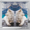 Amazing Samoyed Dog Print Shower Curtains-Free Shipping