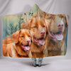 Lovely Nova Scotia Duck Tolling Retriever Dog Print Hooded Blanket-Free Shipping