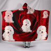 Old English Sheepdog Print Hooded Blanket-Free Shipping