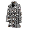 Greater Swiss Mountain Dog Pattern Print Women's Bath Robe-Free Shipping