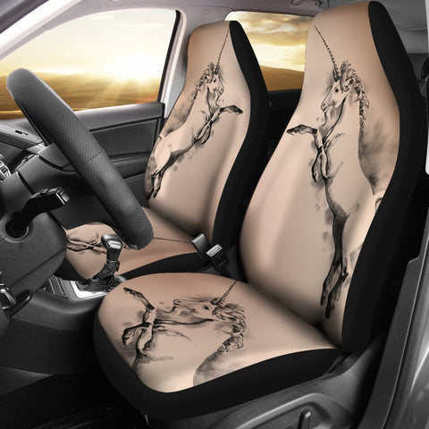 Jumping Unicorn Print Car Seat Covers-Free Shipping